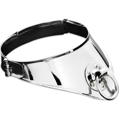 METAL HARD Restraint Collar with Ring 12.5 cm