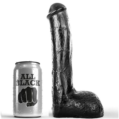 Realistic Anal Dildo ALL BLACK 23 cm for Ultimate Pleasure