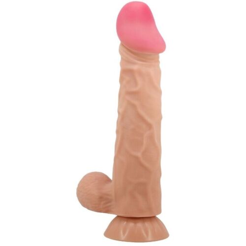 Realistic Dildo Pretty Love Sliding Skin with Sliding Skin and Suction Cup 24 cm