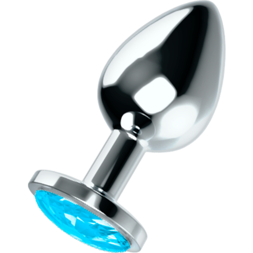 Anal Plug OHMAMA with Blue Crystal
