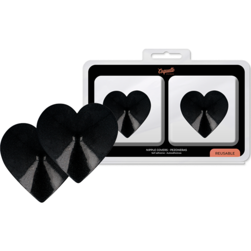Nipple Covers Coquette Accessories Black Hearts