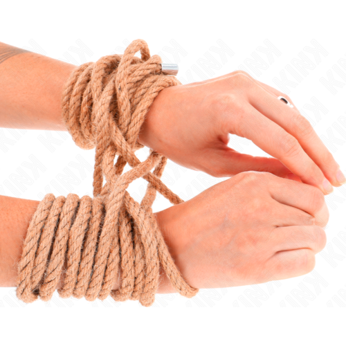 KINK Hemp Rope 20m with Metal Head for Bondage
