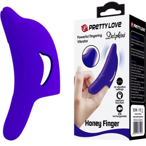 Finger Vibrator Pretty Love Delphini with 10 Vibration Functions