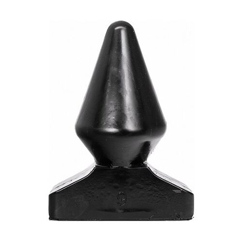 Anal Plug ALL BLACK 18.5 CM - Cone Shaped Design