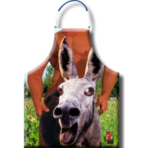 Party Apron Diablo Picante Donkey with Fun Illustrations