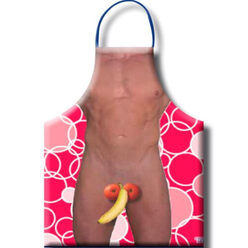 Men's Fruit Apron DIABLO PICANTE with Fun Illustrations