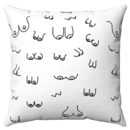 Cushion DIABLO PICANTE 30X30 with Bold Boob Print