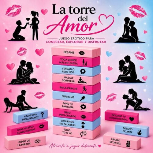 Couple Game DIVERTY SEX LOVE TOWER GAME with Erotic Challenges