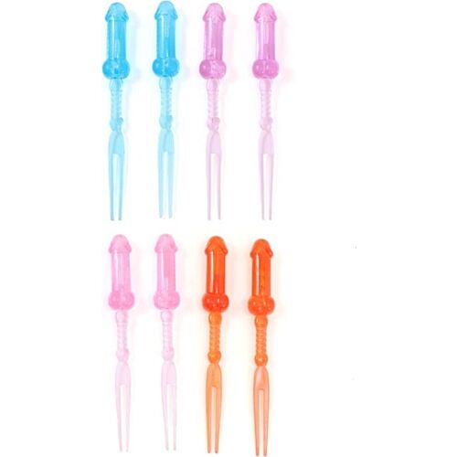 Party Picks Diablo Picante 8 Colourful Penis Picks
