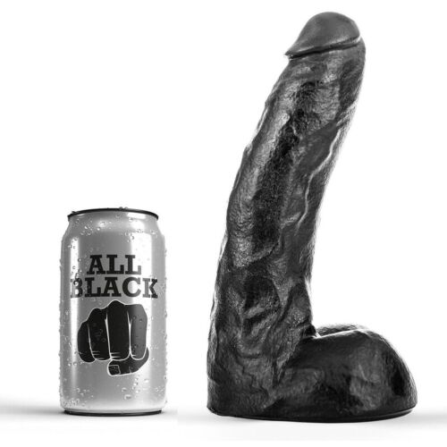 Dildo All Black 22 CM – Soft and Flexible Design