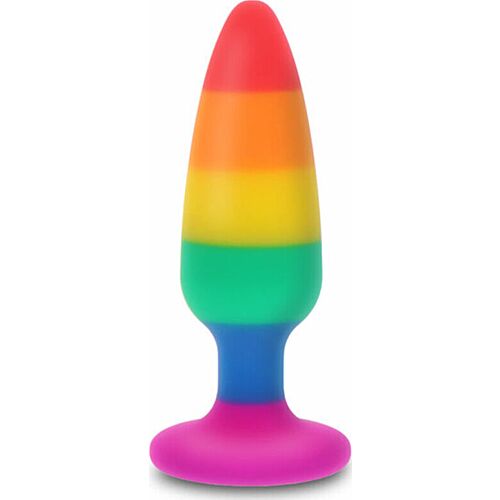 Anal Plug PRIDE HUNK 10.5 CM with Rainbow Design
