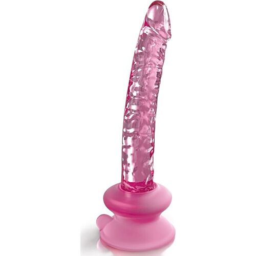 Glass Dildo ICICLES No. 86 with Suction Cup Base