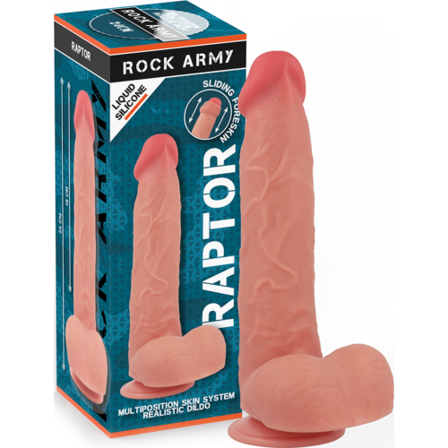 Realistic Dildo Rock Army Raptor 24 cm with Suction Base