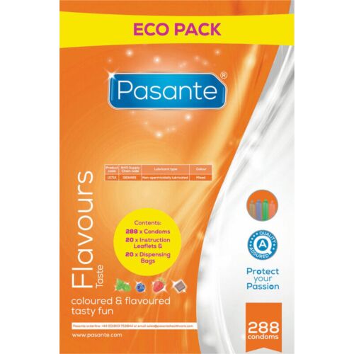 EcoFlavors: 288 Condoms Pack