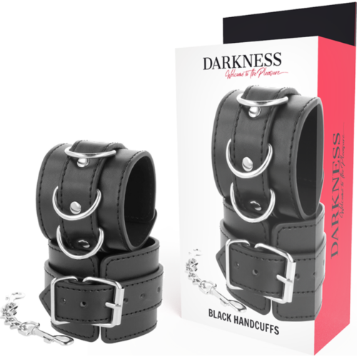 Handcuffs Darkness Bondage - Adjustable PVC Leather Design