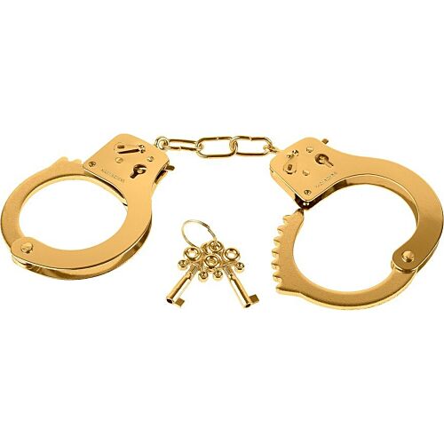 Metal Handcuffs Fetish Fantasy Gold - Durable and Effective