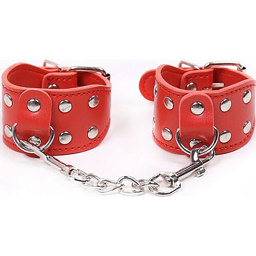 Adjustable Handcuffs OHMAMA FETISH with Metal Chain