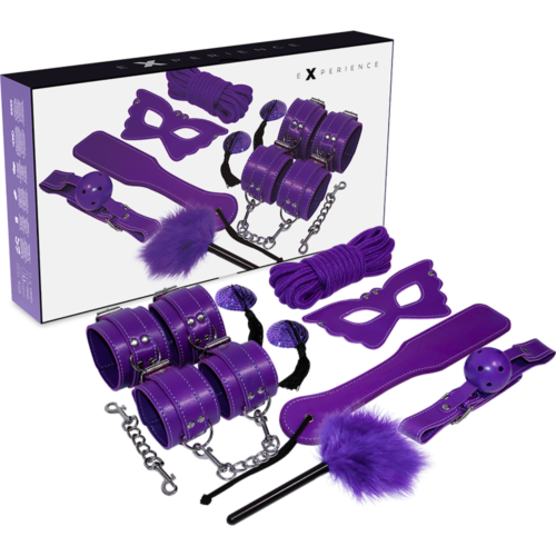 Bondage Set EXPERIENCE Purple Series with 8 Essential Pieces
