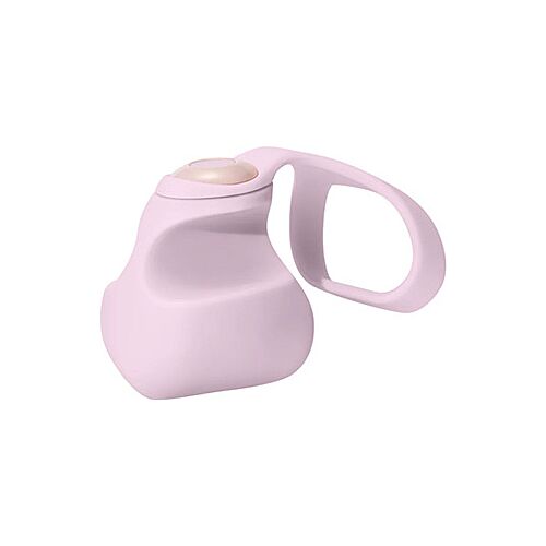 Mini Vibrator Dame Products Fin Quartz with Finger Adapter