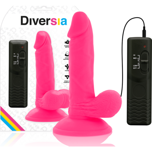 Realistic Vibrator Diversia 17cm with Flexible Vibration