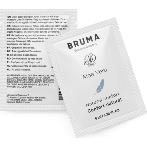 Aloe Vera Glide Gel BRUMA 6 ML for Intimate Comfort