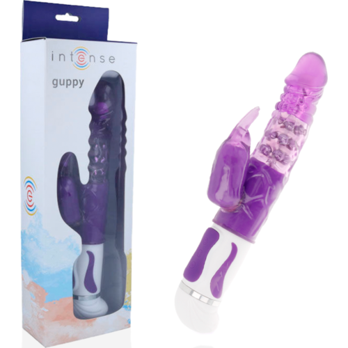 Rabbit Vibrator INTENSE FUN Guppy with Adjustable Rotation