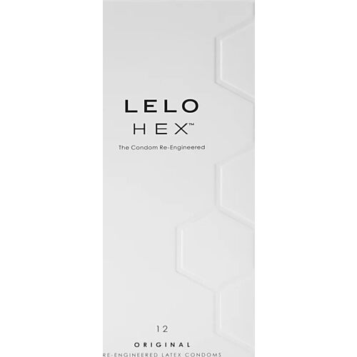 LELO HEX Condoms - Box of 12 with Enhanced Sensitivity