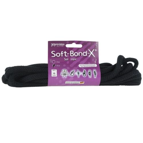 Soft-bond-x 5 meters black bondage rope