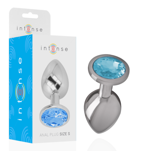 Anal Plug INTENSE Diamond Jewel with Blue Crystal