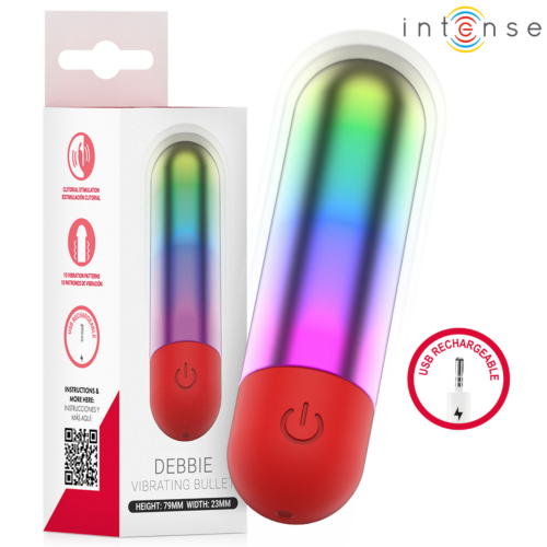 Vibrator INTENSE FUN TOYS Debbie Rainbow Multicolour Bullet