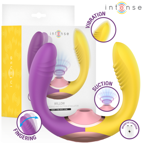 Vibrator INTENSE HIGH TECH WILLOW 3-IN-1 Suction and Vibration Stimulator