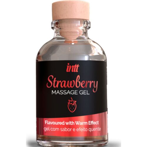 Intt Massage & Oral Sex - Strawberry Flavored Warming Massage Gel 30ml