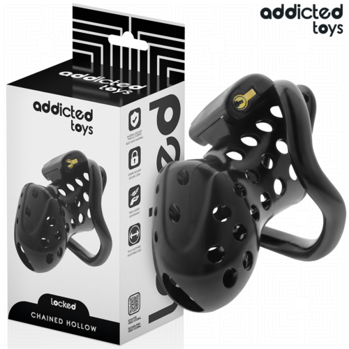 Chastity Cage ADDICTED TOYS LOCKED 10.5 CM with Rings