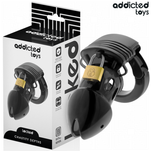 Chastity Cage ADDICTED TOYS LOCKED 7.5 CM Adjustable Fit