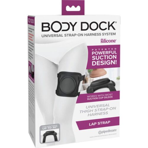 Harness Pipedreams Body Dock Lap Strap with Suction Design