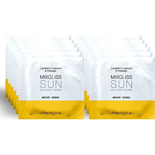 Mixgliss Silicone Lubricant Monoi Aroma 12 Single Dose
