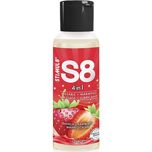 4-in-1 Lubricant STIMUL8 S8 Strawberry Dessert 125ml