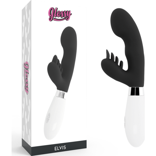 Rabbit Massager GLOSSY Elvis with Dual Motors
