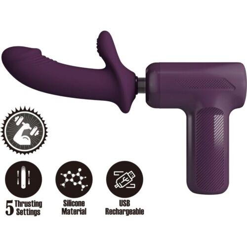 Massage Gun Pretty Love DJ Scholar with 5 Thrusting Settings