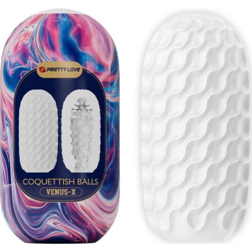 Masturbator Pretty Love Coquettish Balls with 3 Tunnels