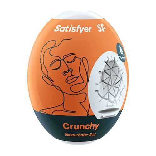Satisfyer Crunchy Masturbator Egg with Hydro-Active Material