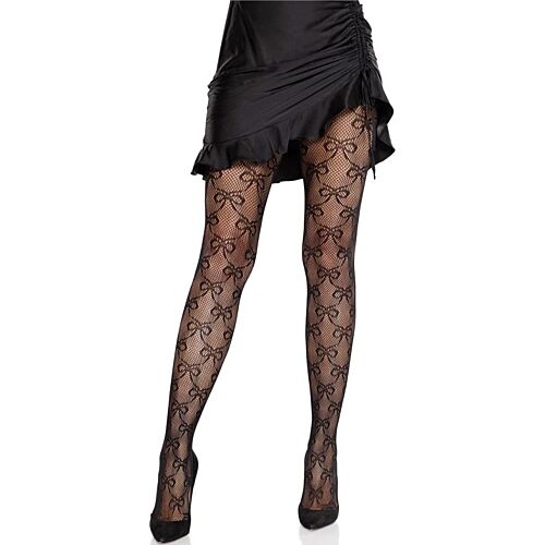Fishnet Tights Leg Avenue with Bow Design