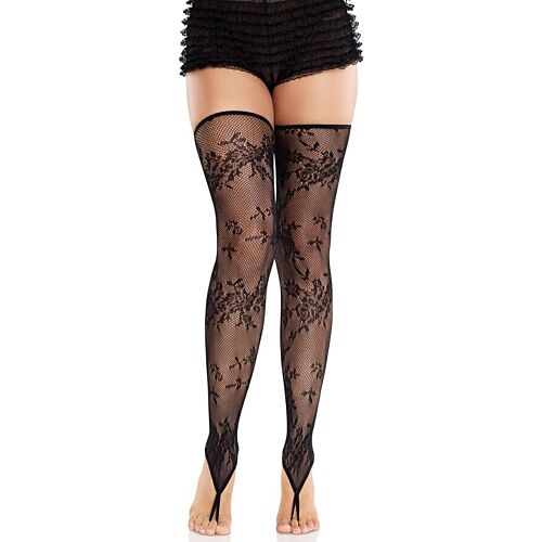 Footless Stockings Leg Avenue Floral Lace Design