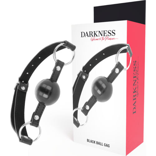 Bondage Gag Darkness Black Ball for Advanced Play