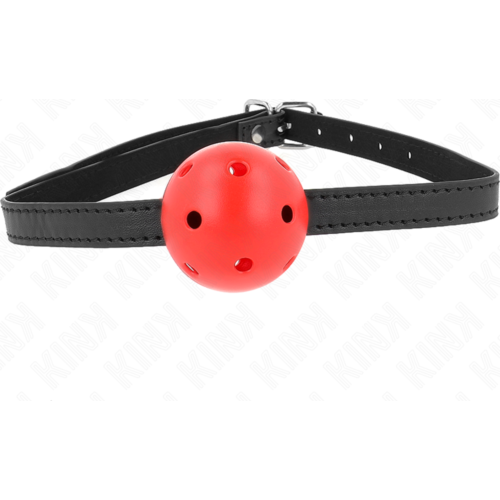 Ball Gag KINK Simplicity Red Breathable 4.5 cm