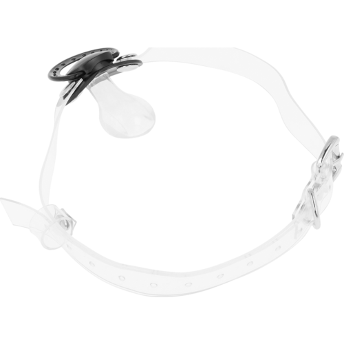 OHMAMA FETISH Transparent Pacifier Gag with Adjustable Straps