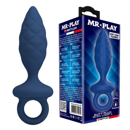 Anal Plug MR PLAY Textured Anal Plug with Ring