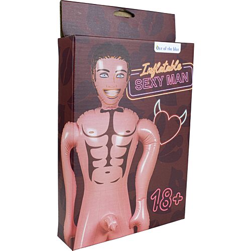 Inflatable Doll Sexy Man Party Prop for Hen Dos