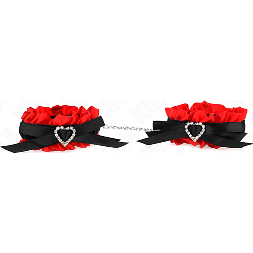 Wrist Restraints KINK with Adjustable Red Heart Details
