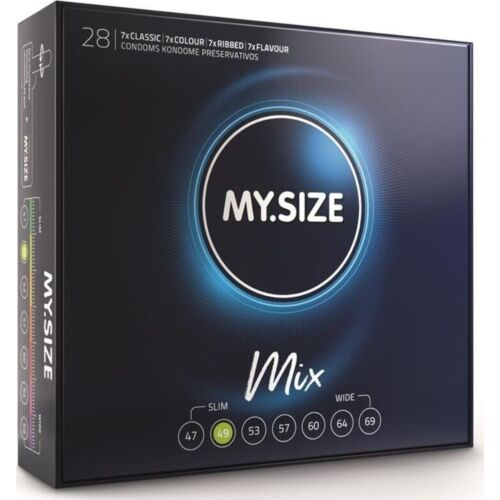 MY SIZE MIX Condoms 49 MM - Adjustable Width for Comfort